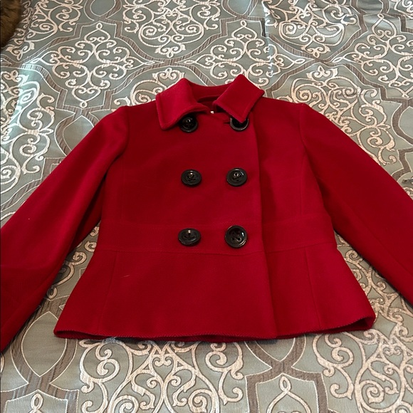 Talbots Jackets & Blazers - Talbots Red Wool blend Double-breasted coat. Size 8